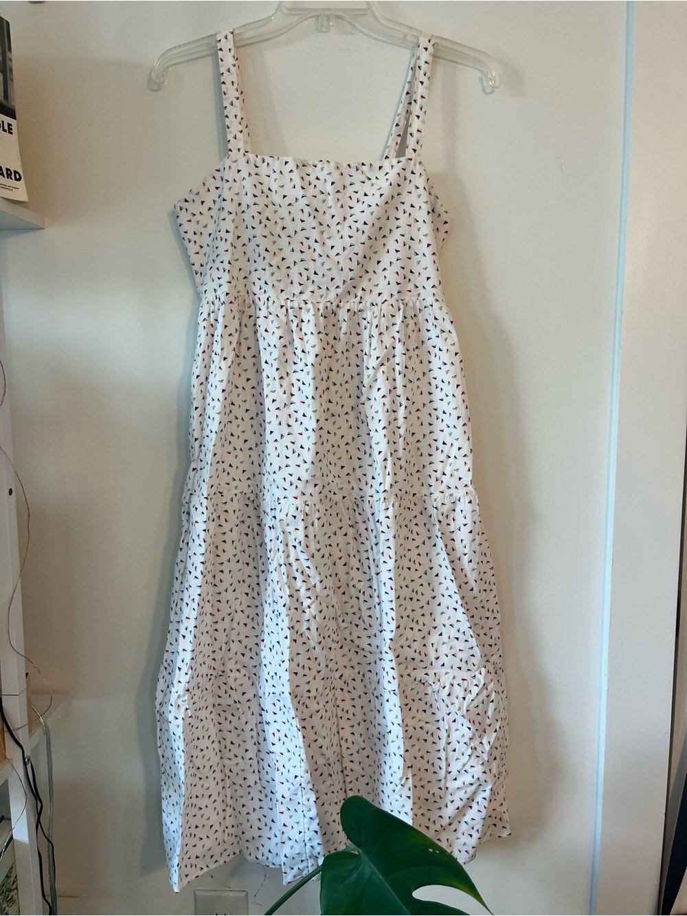 Vineyard Vines White Sundress with Multicolor Confetti